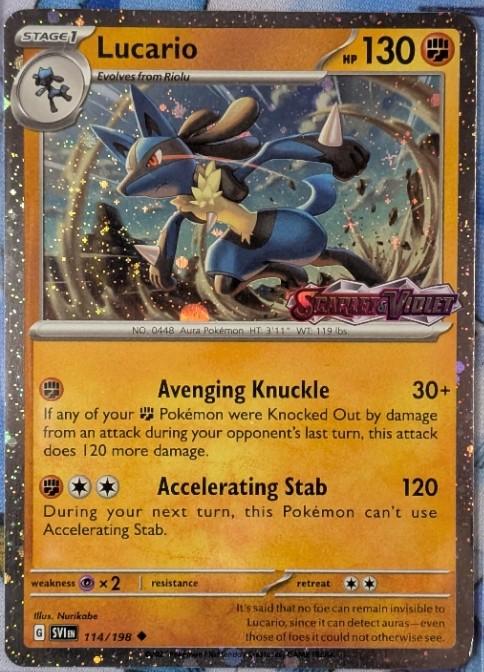 Scarlet & Violet Lucario [Stamped] Pokémon card